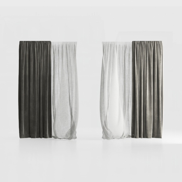 Contemporary Tropical-curtain