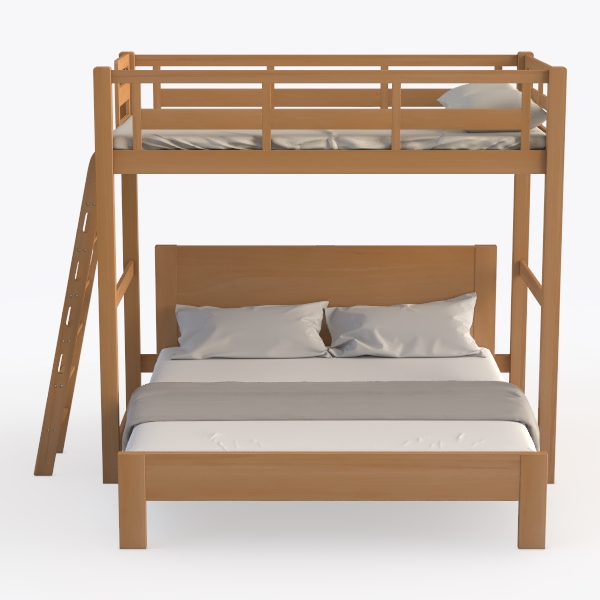 Pemberly Row Transitional Twin-Over-Twin Solid Woo