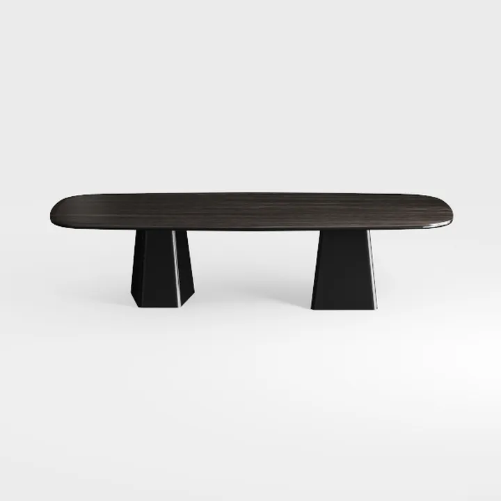 LITTLE TREE Dining Table for 6 People, Wooden Dini