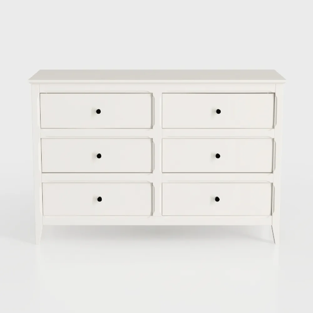 White Dresser 7 Drawer Dresser for Bedroom, Modern