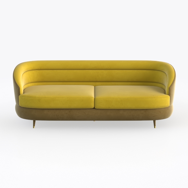 Best Choice Products 77" Mid Century Modern Velvet