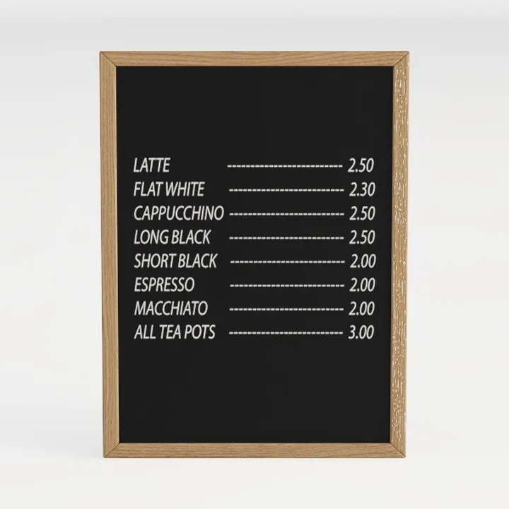 café signboard