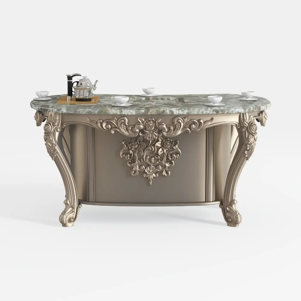 Benjara Mas Ornate Sofa, 7 Accent Pillows, Classic