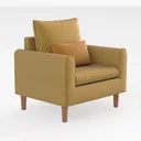 Lohoms Set of 2 Accent Chair for Living Room Right 45 Degree View