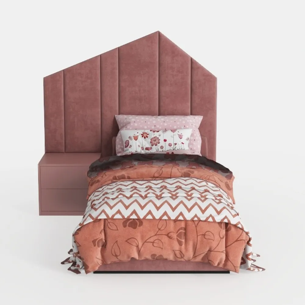 ED ENJOY HOME Testiera da parete, 70 x 45 cm, in terracotta, da appendere, cuscino trapuntato, 100% cotone, collezione Panama