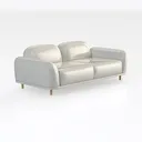 74.41 Inch Teddy Velvet Sofa Bed, Adjustment Right 45 Degree View