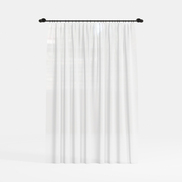 Barossa Design Waffle Weave White Shower Curtai