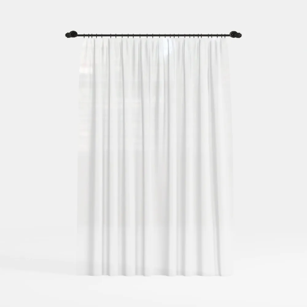 Barossa Design Waffle Weave White Shower Curtai