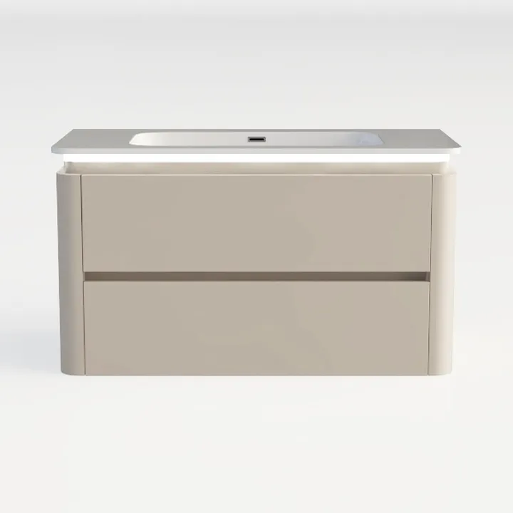Nightstand End Table 2 Drawers Bedside Table Faux