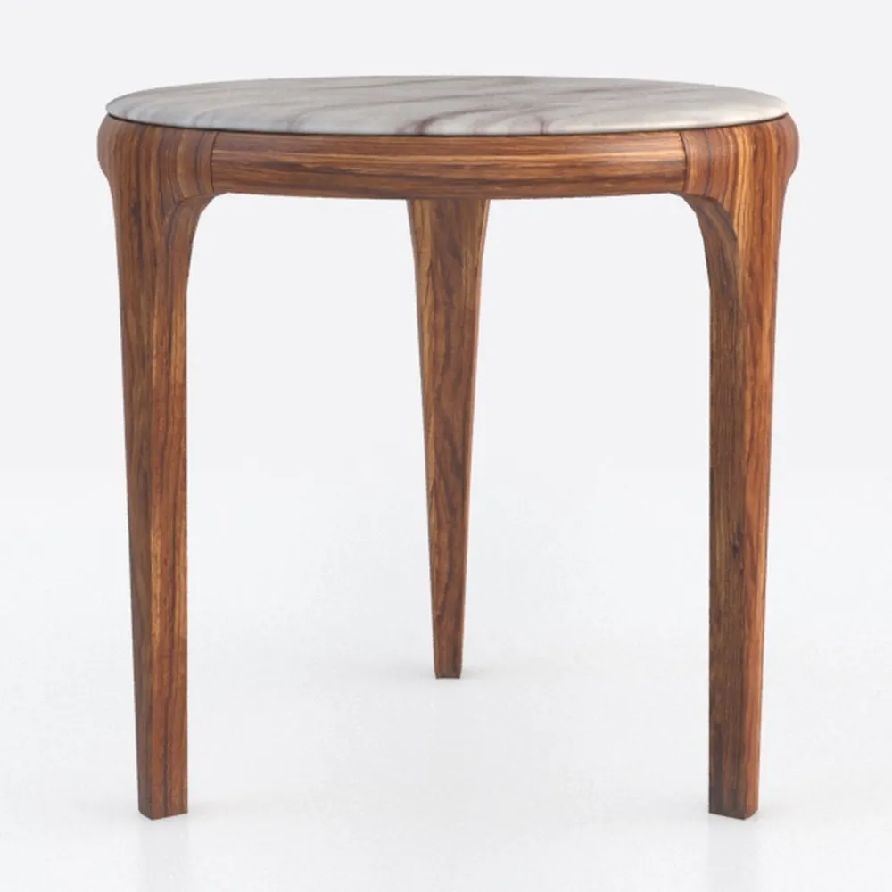 VINGLI Solid Wood Outdoor Side Table, Weather