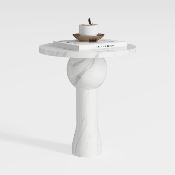 side table-Marble Majesty