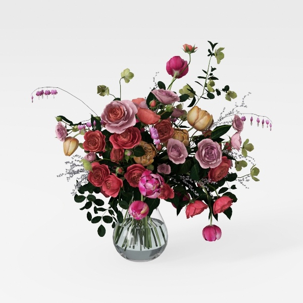 Artificial Boxwood Topiary Ball Trees with Flowers