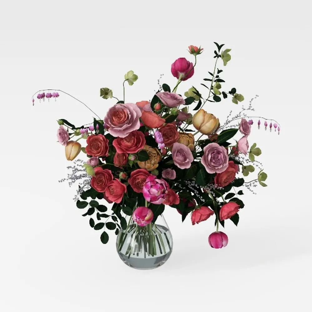 Artificial Boxwood Topiary Ball Trees with Flowers