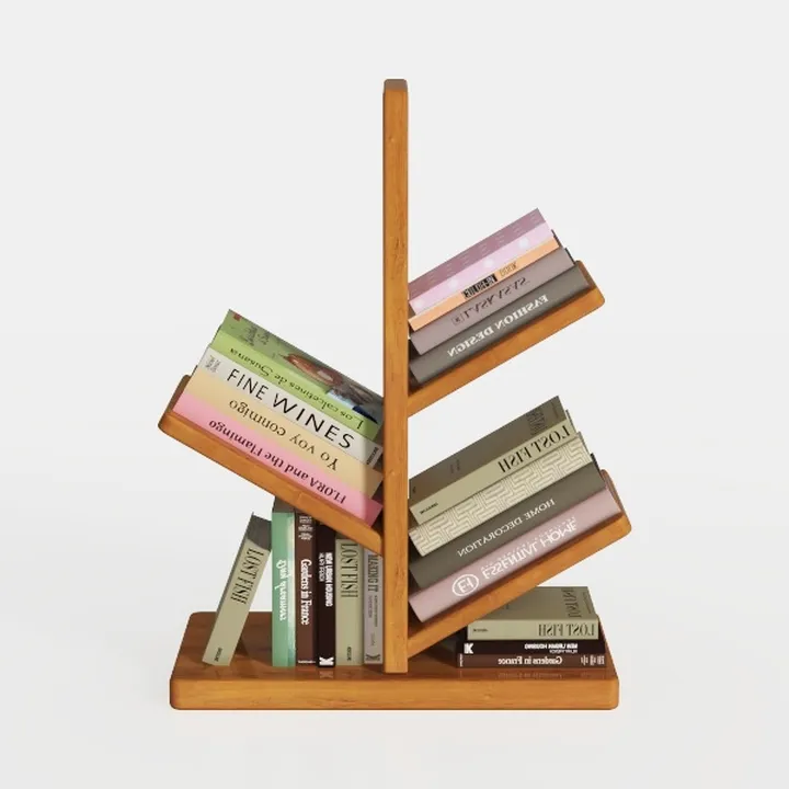 Tree Bookshelf,Curved Tree Bookcase Made of