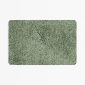 Minimalist Sage Green Plush Bath Mat 3D Model
