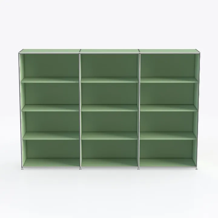 FURINNO 11107WH-GR 7 Reversible, 11-Cube, White