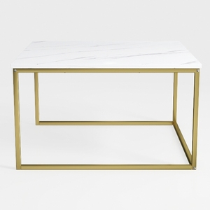 SAYGOER Modern Glass Coffee Table Small Squre