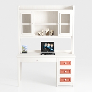LDAILY Modern Home Office Desk with Hutch, Office 