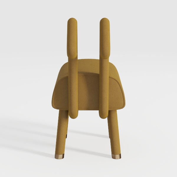 Ogden Orange Leatherette Dining Armchair