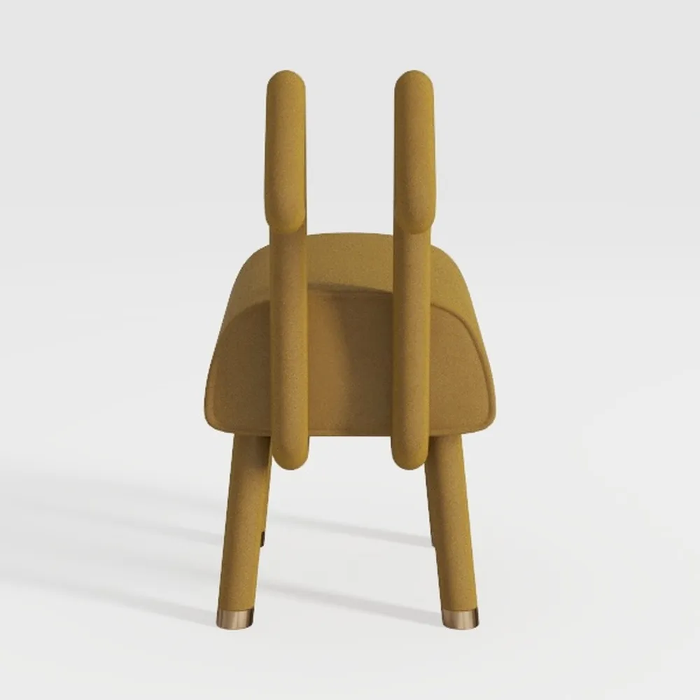 Ogden Orange Leatherette Dining Armchair