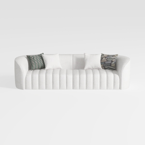 Velvet Couch - Extra Deep Seats, 3 Seater Futon