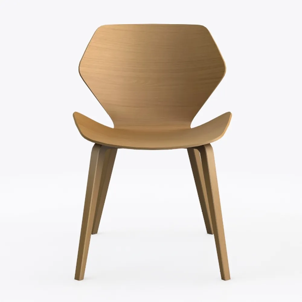 We're it, Nola Wood Frame Modern Side Chair with U