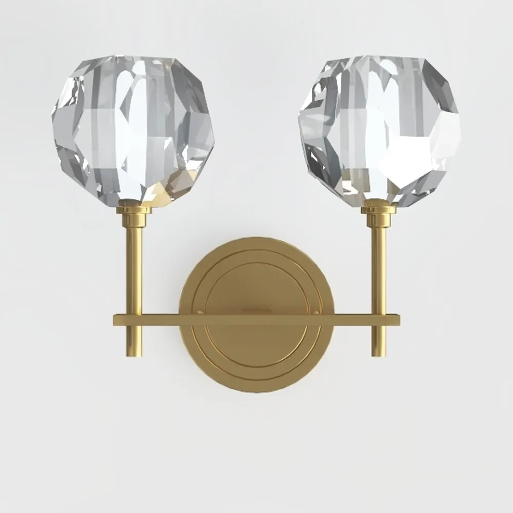 Pathson 2-Light Striped Glass Wall Sconces