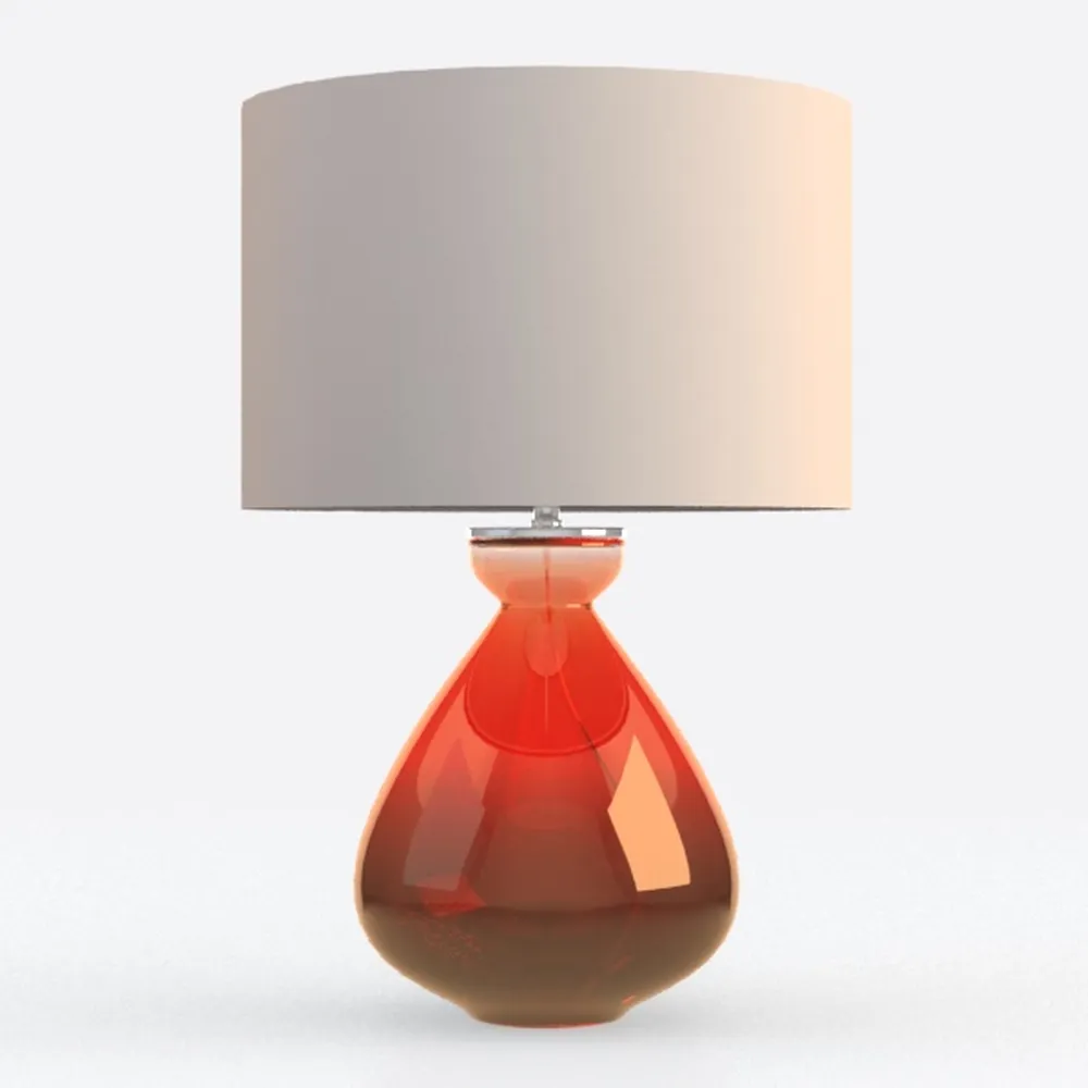 Kalona Modern Ceramic Desk Lamp with Linen