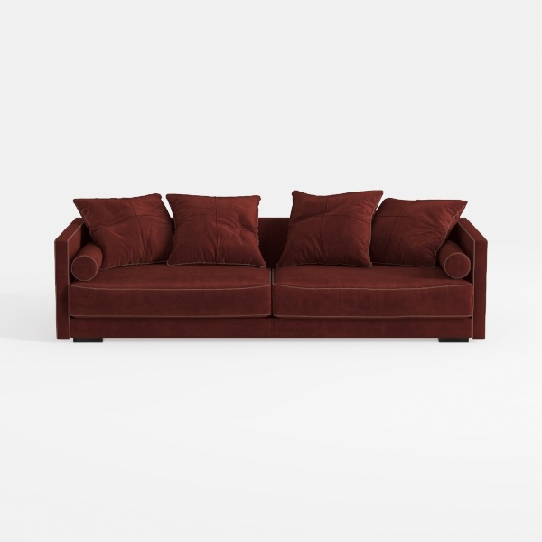 Foldable Three Person Fabric Sofa Bed, high Reboun