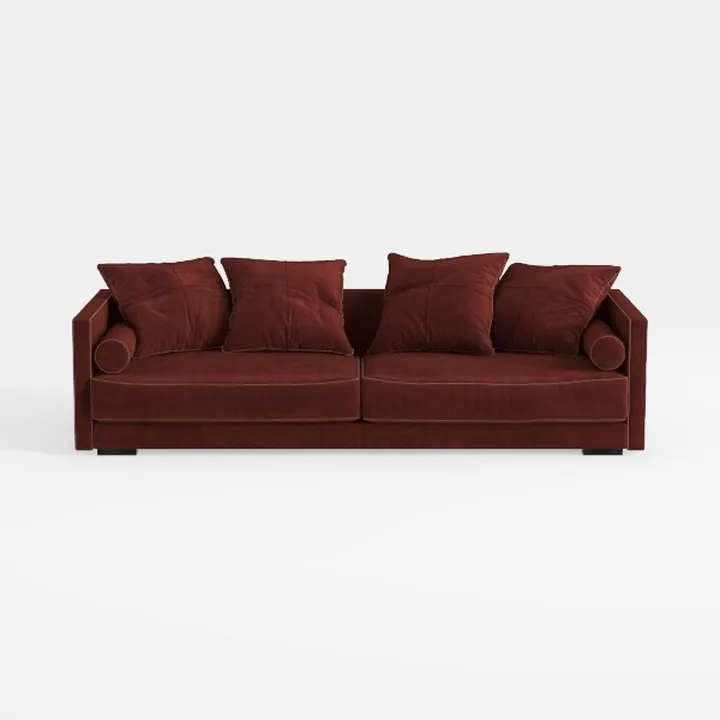 Foldable Three Person Fabric Sofa Bed, high Reboun