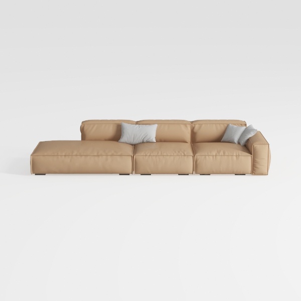 117.3” Modular Sectional Sofa, Corduroy Boneless