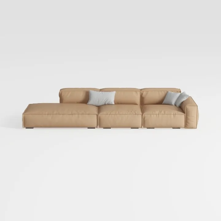117.3” Modular Sectional Sofa, Corduroy Boneless