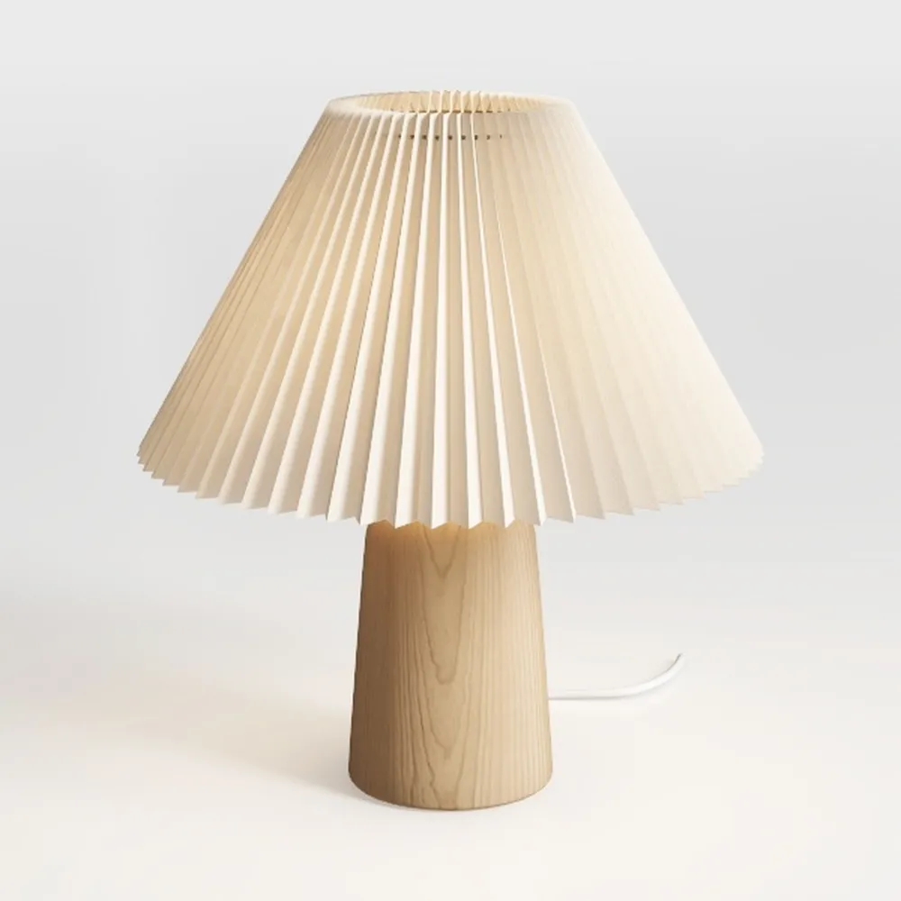 NUOBESTY 1Set Nordic Pleated Desk Lamp for Bedroom