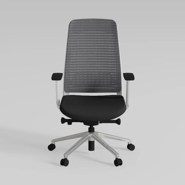 Modern Mesh Fabric Metal Office Chair 3D Model