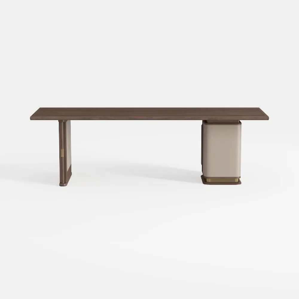 RJYYYDS Desk Game Table Home Office Desk Walnut De