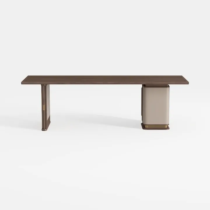 RJYYYDS Desk Game Table Home Office Desk Walnut De