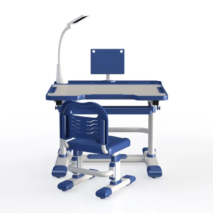 Kids' Study Desk Chair Sets, Blue, Adjustable