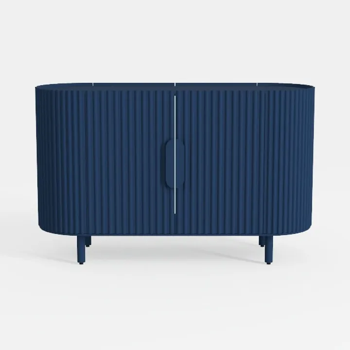 HLR Sideboard Buffet Cabinet with Fluted Texture