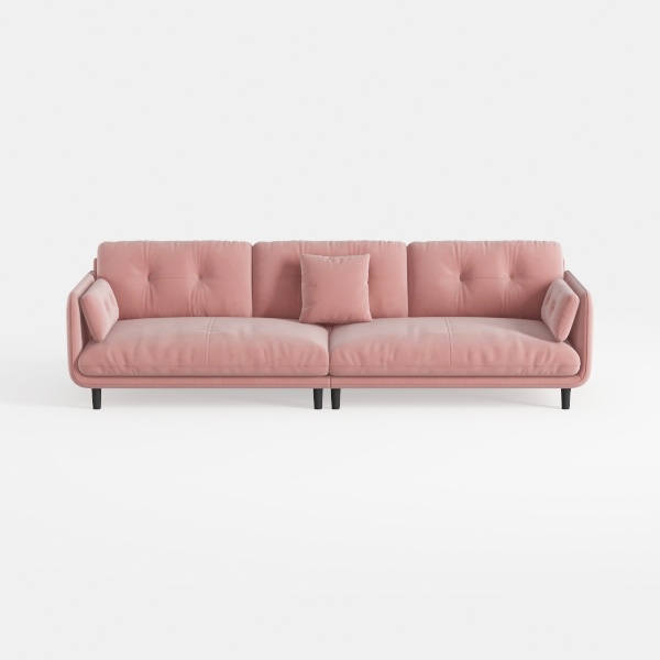 QHITTY Chesterfield Sofa, Modern 3 Seater Accent