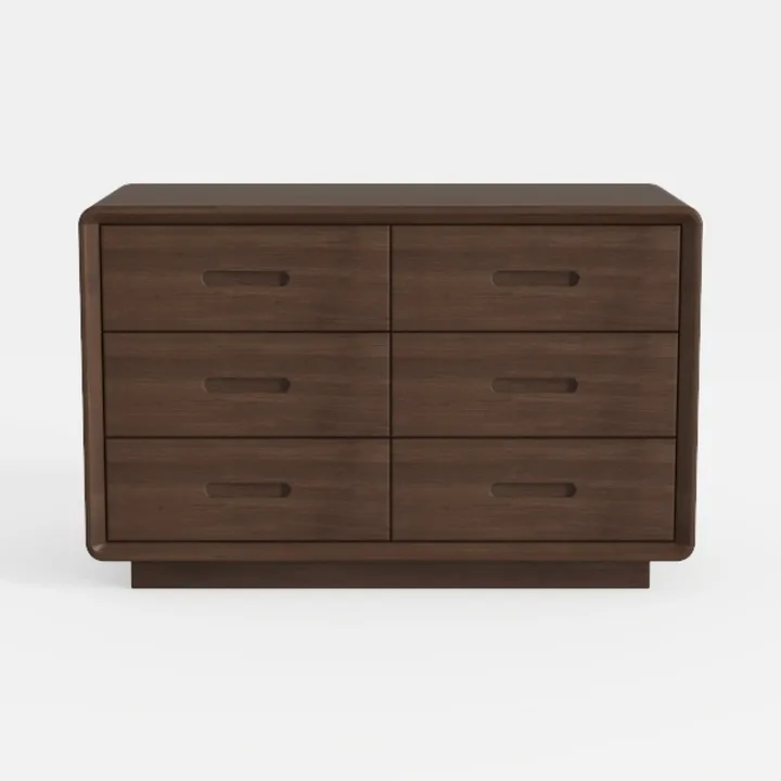 Modern Mirror Nightstand Dresser Wooden Queen Bed