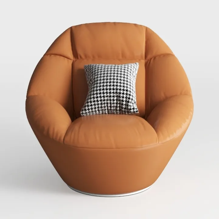 GarveeHome Modern Swivel Barrel Accent Chair
