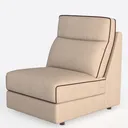 Cloud Modular Sectional Sofa with Thick Cushion, W Left 45 Degree View