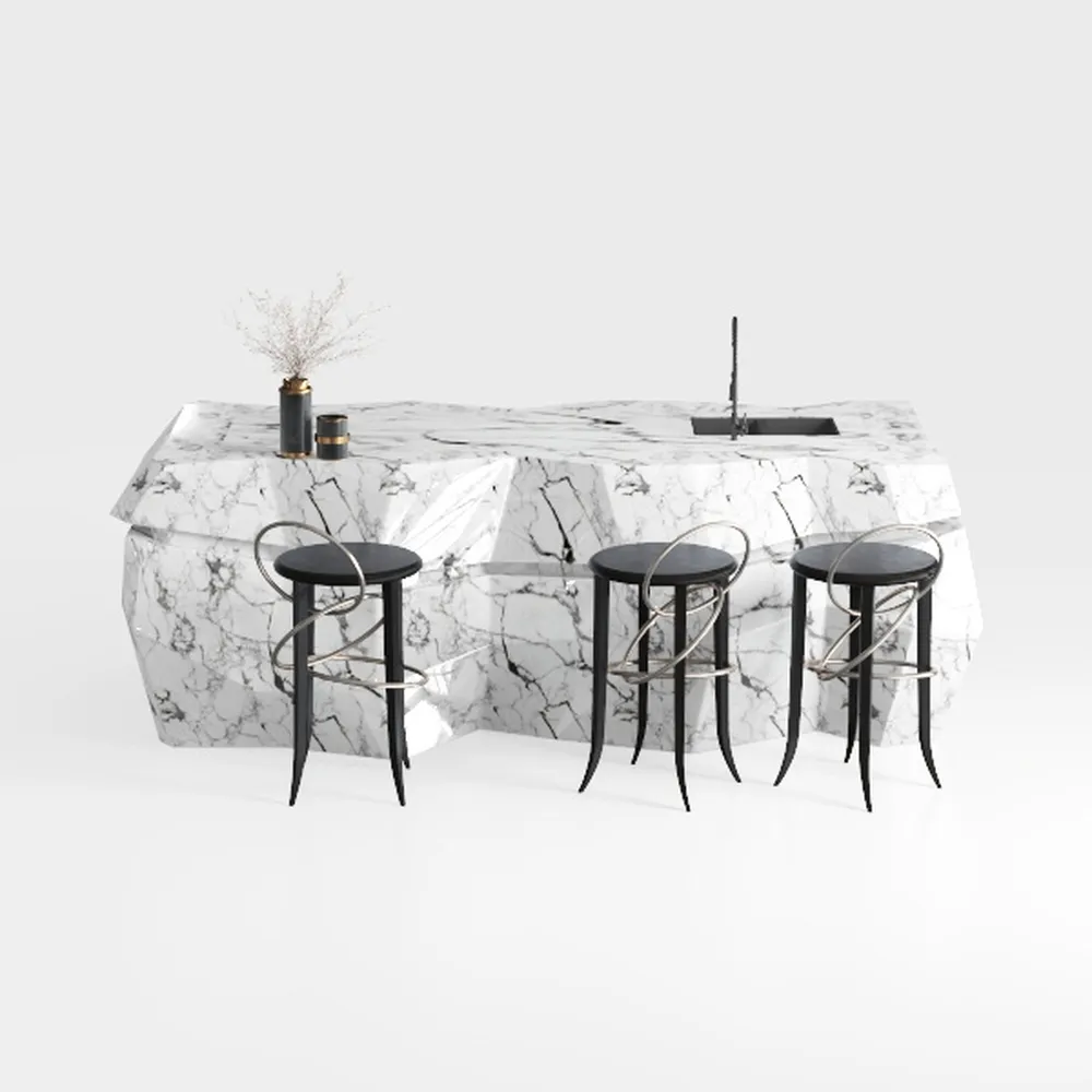 Generico Elegante Set di Tavolo e sedie da Bar - Robusto Mobile da Pranzo con Struttura in Metallo per Cucina, Soggiorno e Sala da Pranzo - Tavolo da Bar Compatto con sedie (47,5 x 20 x 41,5 Pollici)