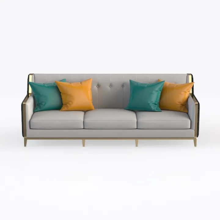 Luxury American Style Genuine Leather Sectional So