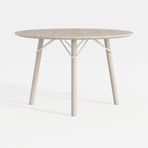 VICLLAX Round Patio Table with Adjustable Umbrella