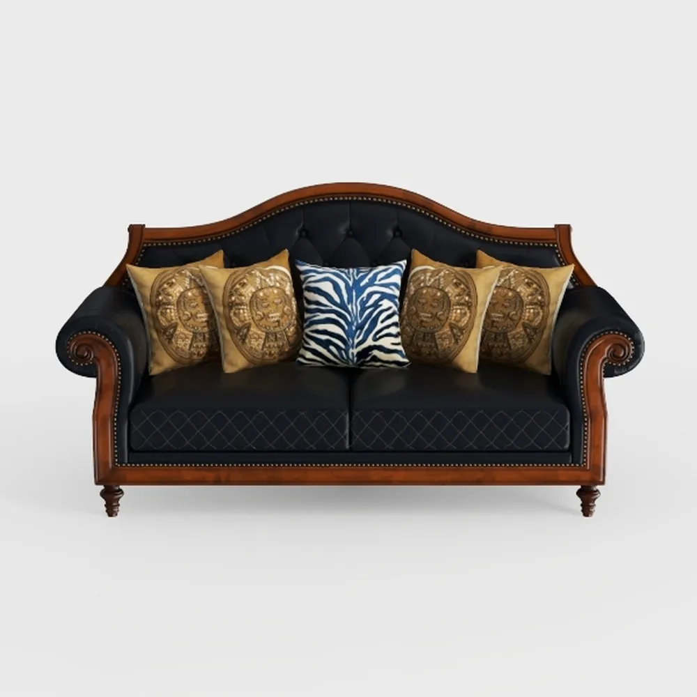 European Carving Sofa Living Room Large Sofa Combi