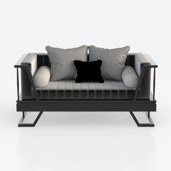 Power Recliner Set with LED Lights, Air Leather 
