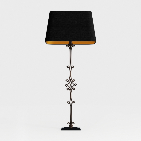 B&R Lighting Solar Outdoor Floor Lamp with Table