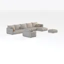CHITA Sectional Modular Down Filled U Shape Sofa Right 45 Degree View