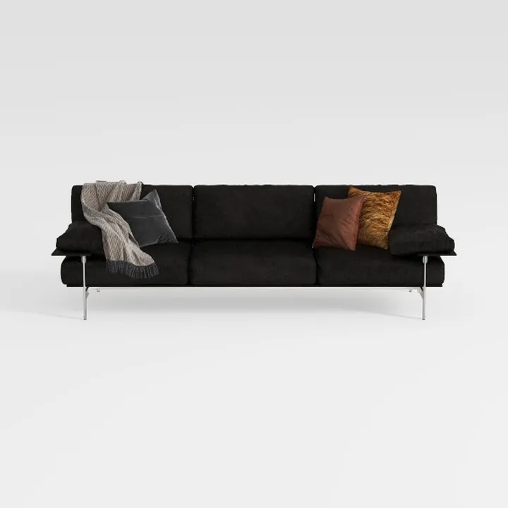 108.3" Sectional Foam Couch,L Shape Sofa with Chai